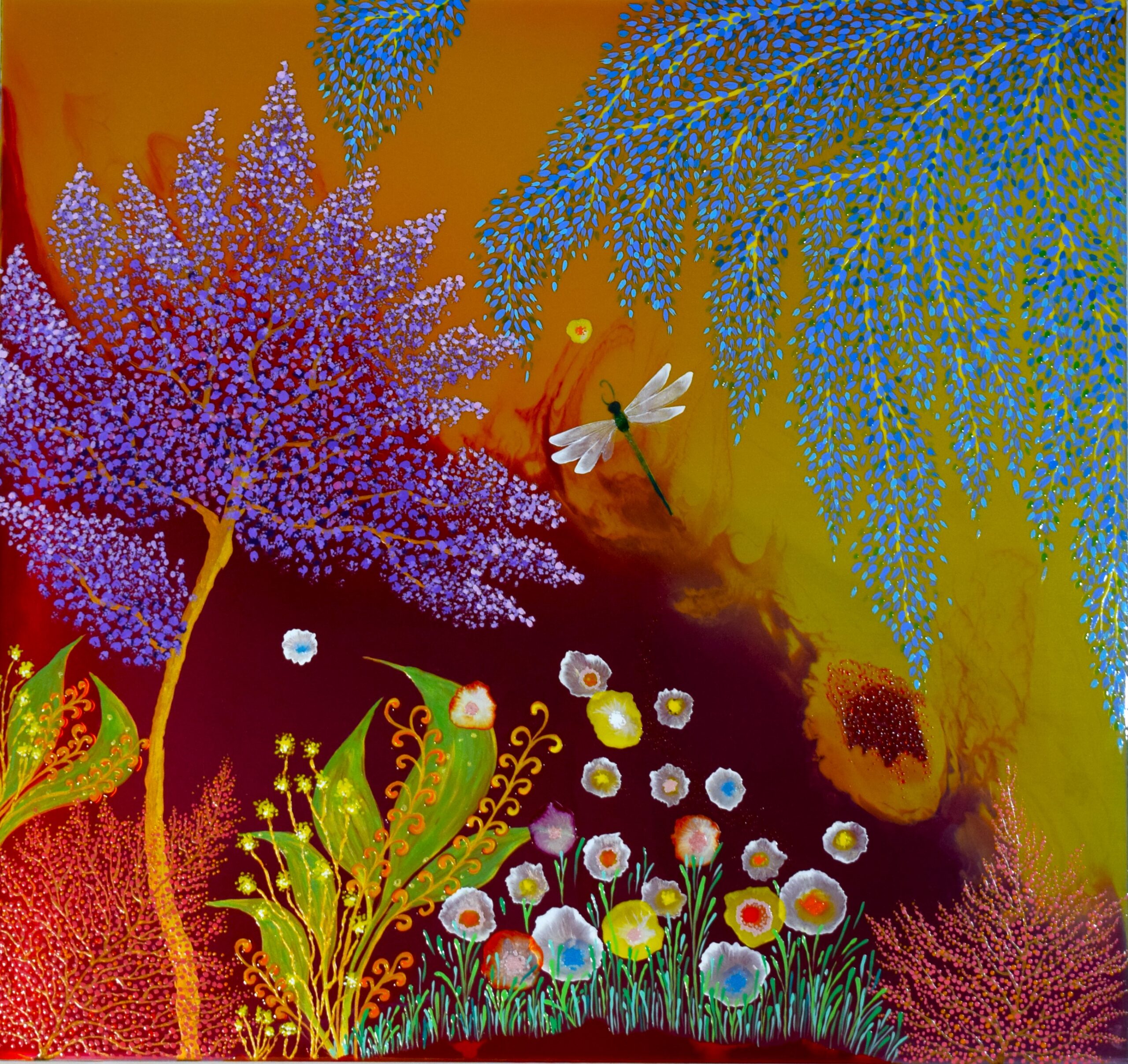 Painting "La Libellule"